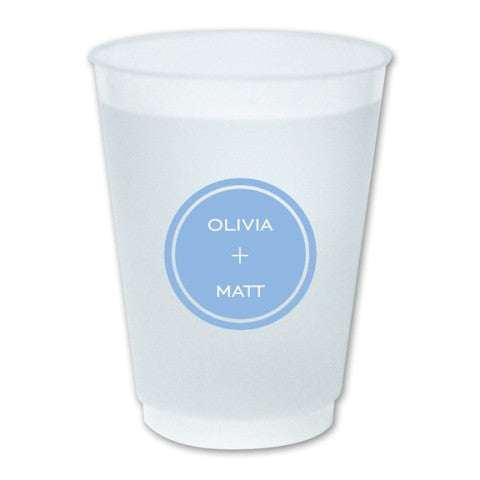 personalized family name custom frosted plastic flex cup – The